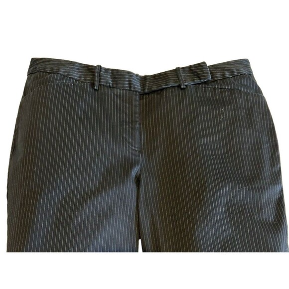 Merona Women's Size 8 Navy Pinstripe Trousers Pants Bootcut Straight - Picture 3 of 5